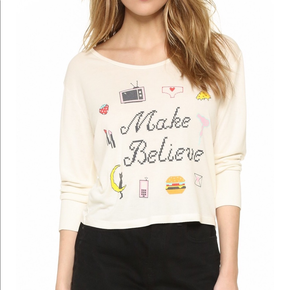 Wildfox Halloween Magic Make Believe long sleeve sweater shirt ✨ small